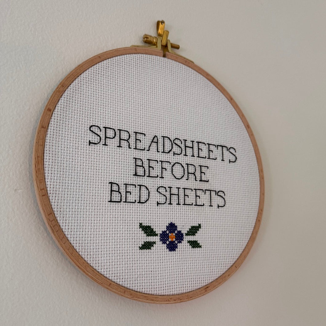 Spreadsheets before bedsheets